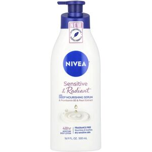 Nivea, Sensitive & Radiant Body Lotion, Fragrance Free, 16.9 fl oz (500 ml) Nivea, Sensitive & Radiant Body Lotion, Fragrance Free, 16.9 fl oz (500 ml)