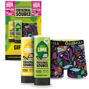 Original Source x Oddballs Gift Set, Lime Shower Gel, Lemon & Tea Tree Shower Ge Original Source x Oddballs Gift Set, Lime Shower Gel, Lemon & Tea Tree Shower Ge