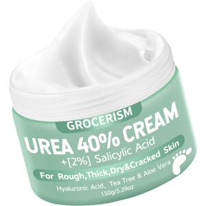 Grocerism Urea Foot Cream 40 Percent Plus 2% Salicylic Acid 5.29 oz Urea Cream for Feet Grocerism Urea Foot Cream 40 Percent Plus 2% Salicylic Acid 5.29 oz Urea Cream for Feet