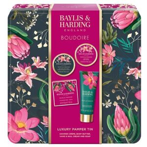 Baylis & Harding Boudoire Luxury Pamper 5 Piece Tin Gift Set Baylis & Harding Boudoire Luxury Pamper 5 Piece Tin Gift Set