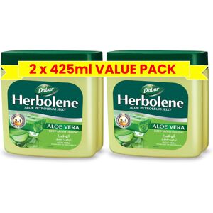 Unbranded Dabur Herbolene Aloe Petroleum Jelly (2 x 425 ml) Enriched with Aloe Vera & Vi Unbranded Dabur Herbolene Aloe Petroleum Jelly (2 x 425 ml) Enriched with Aloe Vera & Vi