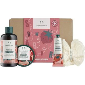 The Body Shop Nourish & Flourish Strawberry Body Care Gift Set Vegan 4-Piece Gif The Body Shop Nourish & Flourish Strawberry Body Care Gift Set Vegan 4-Piece Gif