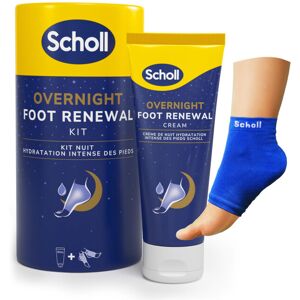 Scholl Overnight Renewal Kit, Footcare Cream 60 ml, Reusable Gel Heel Sleeves 1 Scholl Overnight Renewal Kit, Footcare Cream 60 ml, Reusable Gel Heel Sleeves 1