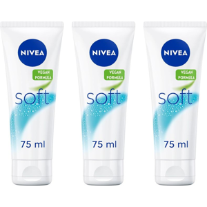 Nivea Soft Intensive Moisturising Creme 75ml (Pack of 3) Nivea Soft Intensive Moisturising Creme 75ml (Pack of 3)