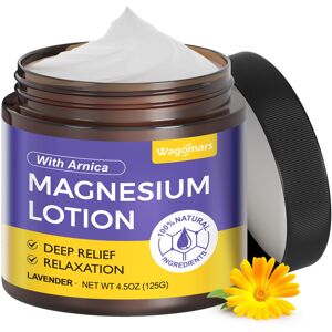 Unbranded Natural Magnesium Lotion for Sleep and Pain Relief with Arnica, Shea Butter, and Unbranded Natural Magnesium Lotion for Sleep and Pain Relief with Arnica, Shea Butter, and