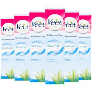 Veet Cream Hair Removal Sensitive Skin 200 ml Case of 6 By Veet Cream Hair Removal Sensitive Skin 200 ml Case of 6 By