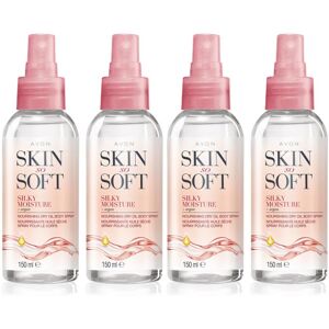 AVON Skin So Soft Silky Moisture Dry Oil Spray with Argan Oil - 4 Pack, Fast-Abs AVON Skin So Soft Silky Moisture Dry Oil Spray with Argan Oil - 4 Pack, Fast-Abs