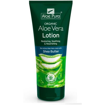 Aloe Pura Aloe Lotion Bio Active Aloe Vera with Shea Butter & Vitamin E 200ml Aloe Pura Aloe Lotion Bio Active Aloe Vera with Shea Butter & Vitamin E 200ml