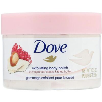 Dove, Exfoliating Body Polish, Pomegranate Seeds & Shea Butter, 298g Dove, Exfoliating Body Polish, Pomegranate Seeds & Shea Butter, 298g