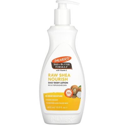 Palmer's Shea Butter Formula with Vitamin E, Raw Shea Nourish Daily Body Lotion, 13.5 fl Palmer's Shea Butter Formula with Vitamin E, Raw Shea Nourish Daily Body Lotion, 13.5 fl