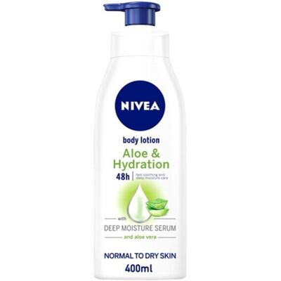 NIVEA Soothing Body And Hand Lotion Hydration Aloe Vera Normal to Dry Skin 400 NIVEA Soothing Body And Hand Lotion Hydration Aloe Vera Normal to Dry Skin 400