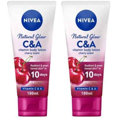 NIVEA Moisturising And Soothing Body And Hand Lotion Natural Glow Vitamin C & A NIVEA Moisturising And Soothing Body And Hand Lotion Natural Glow Vitamin C & A