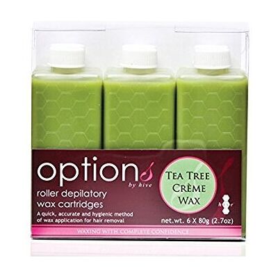 Hive 6pcs Refill Roller Depilatory Roll on Wax Cartridges Tea Tree Creme Wax 80g CODE Hive 6pcs Refill Roller Depilatory Roll on Wax Cartridges Tea Tree Creme Wax 80g CODE
