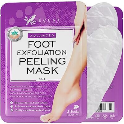 Eclat Skincare Exfoliating Foot Peel Mask for Soft Baby Feet - 1 Pair Foot Mask Socks Repairs R Eclat Skincare Exfoliating Foot Peel Mask for Soft Baby Feet - 1 Pair Foot Mask Socks Repairs R
