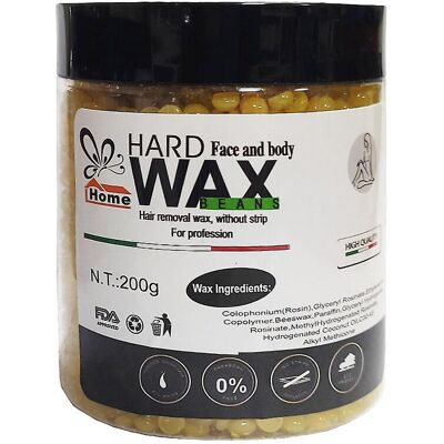 Unbranded (Lemon) Hard Wax Beads Hair Removal Wax Beans 200g Depilatory Waxing Kit For Wax Unbranded (Lemon) Hard Wax Beads Hair Removal Wax Beans 200g Depilatory Waxing Kit For Wax