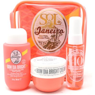 Sol De Janeiro Bom Dia Bright Cream 3-Pcs Travel Set / New With Box Sol De Janeiro Bom Dia Bright Cream 3-Pcs Travel Set / New With Box