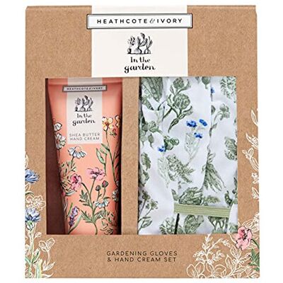 Heathcote & Ivory In The Garden Gardening Gloves - 100ml Hand Cream Gift Set Heathcote & Ivory In The Garden Gardening Gloves - 100ml Hand Cream Gift Set