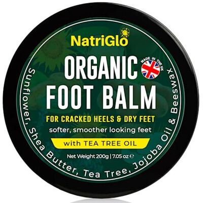 natriglo Organic Tea Tree Foot Cream for Cracked Heels and Dry Skin, Athletes Foot Cream natriglo Organic Tea Tree Foot Cream for Cracked Heels and Dry Skin, Athletes Foot Cream