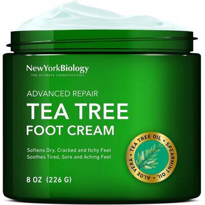 NEW YORK BIOLOGY THE New York Biology Tea Tree Oil Foot Cream for Dry Cracked Feet, Athlete NEW YORK BIOLOGY THE New York Biology Tea Tree Oil Foot Cream for Dry Cracked Feet, Athlete