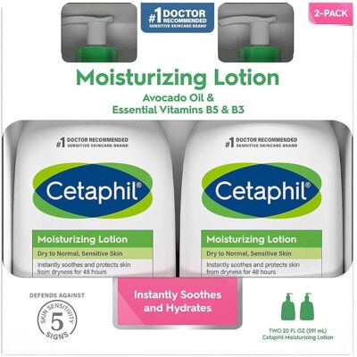 Cetaphil Moisturing Lotion Dry to Normal Sensitive Skin with Avocado Oil and E Cetaphil Moisturing Lotion Dry to Normal Sensitive Skin with Avocado Oil and E