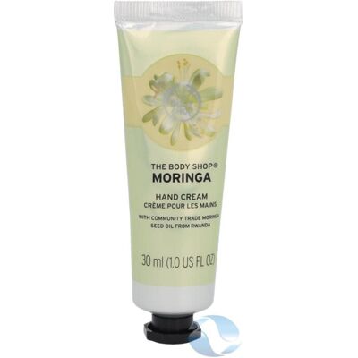 The Body Shop Moringa Hand Cream Floral Fragrance, On-the-Go Hydration & Prot The Body Shop Moringa Hand Cream Floral Fragrance, On-the-Go Hydration & Prot