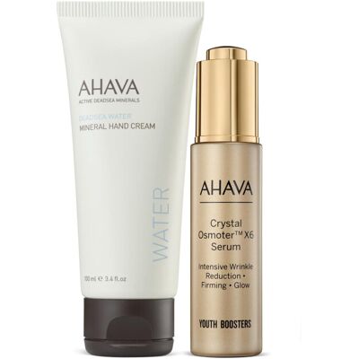 AHAVA Working Hands & Anti-Wrinkles Set - Includes Hand Cream 3.4 Fl.Oz against AHAVA Working Hands & Anti-Wrinkles Set - Includes Hand Cream 3.4 Fl.Oz against