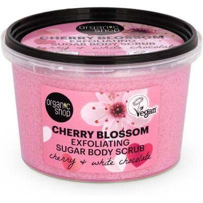 Organic Shop - Cherry Blossom - 250ml - Sugar Scrub - Body Exfoliant Organic Shop - Cherry Blossom - 250ml - Sugar Scrub - Body Exfoliant