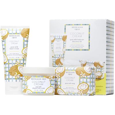 Beekman 1802 Coconut Cream Goat Milk Bodycare Discovery Kit - 3 Pieces - Scented Beekman 1802 Coconut Cream Goat Milk Bodycare Discovery Kit - 3 Pieces - Scented
