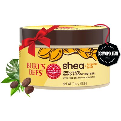 Burts Bees Shea + Tropical Fruit Indulgent Hand + Body Butter Non-Greasy Stoc Burts Bees Shea + Tropical Fruit Indulgent Hand + Body Butter Non-Greasy Stoc