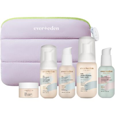 Evereden Kids Travel Set: Clean & Vegan 5-Piece Skin Care Set for Kids Multi-V Evereden Kids Travel Set: Clean & Vegan 5-Piece Skin Care Set for Kids Multi-V