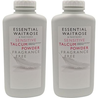 Giftoluxe Waitrose Sensitive Talc Powder 250g Fragrance Free Talc for Men and Women Giftoluxe Waitrose Sensitive Talc Powder 250g Fragrance Free Talc for Men and Women