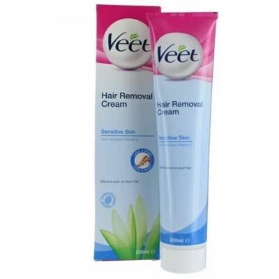Veet Hair Removal Cream Sensitive Skin 8x25g 200g Smooth Silky Finish Veet Hair Removal Cream Sensitive Skin 8x25g 200g Smooth Silky Finish