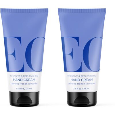 EO Hand Cream 2.5 Ounce (Pack of 2) French Lavender Organic Plant-Based Moisturi EO Hand Cream 2.5 Ounce (Pack of 2) French Lavender Organic Plant-Based Moisturi