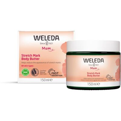 Weleda Organic Mama Pregnancy Body Butter - Rich Natural Cosmetics Massage Body Weleda Organic Mama Pregnancy Body Butter - Rich Natural Cosmetics Massage Body