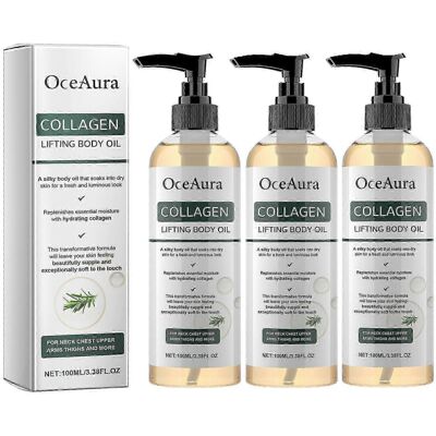 3x OceAura Collagen Firming Body Oil – Hydrating & Elasticity Boosting 3x OceAura Collagen Firming Body Oil – Hydrating & Elasticity Boosting