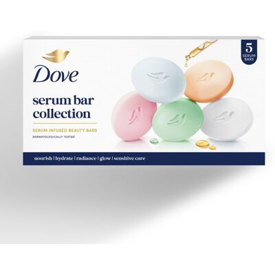Dove Serum Bar Collection 625G (125X 5) Nourish, Radiance, Hydrate, Glow, Se Dove Serum Bar Collection 625G (125X 5) Nourish, Radiance, Hydrate, Glow, Se