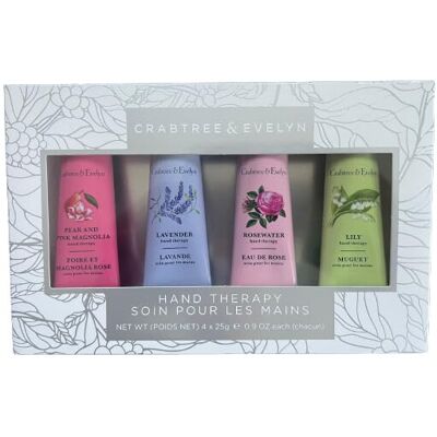 Crabtree & Evelyn Crabtree And Evelyn 4 pc Hand Therapy Set .9 Oz each Rosewater, Lavender, Lily, Crabtree & Evelyn Crabtree And Evelyn 4 pc Hand Therapy Set .9 Oz each Rosewater, Lavender, Lily,
