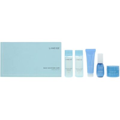 Laneige Basic Moisture Care 5 Piece Gift Set Toner Emulsion Cream Essence Women Laneige Basic Moisture Care 5 Piece Gift Set Toner Emulsion Cream Essence Women