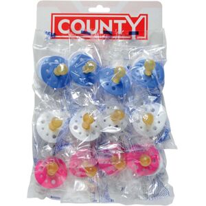 Stax Pack Of 12 Baby Soothers Dummies - County Pacifiers Stax Pack Of 12 Baby Soothers Dummies - County Pacifiers