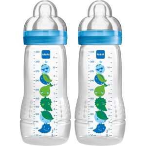 MAM 330ml Baby Bottle (Blue, Pack of 2) MAM 330ml Baby Bottle (Blue, Pack of 2)
