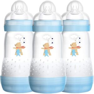 MAM Easy Start Self Sterilising Anti-Colic Baby Bottle Pack of 3 (3 x 260 ml), A