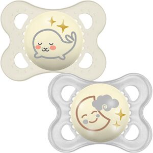 MAM Night Latex Soother 0m+ 2Pk - Soothers MAM Night Latex Soother 0m+ 2Pk - Soothers