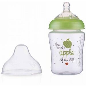 Nuby Little Moments SoftFlex 0+ month Green Bottle 270 mL Nuby Little Moments SoftFlex 0+ month Green Bottle 270 mL