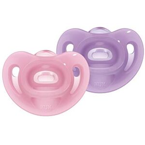 NUK Sensitive Dummy, 6-18 Months, 100% Silicone for Delicate Skin, BPA-Free, Pur NUK Sensitive Dummy, 6-18 Months, 100% Silicone for Delicate Skin, BPA-Free, Pur