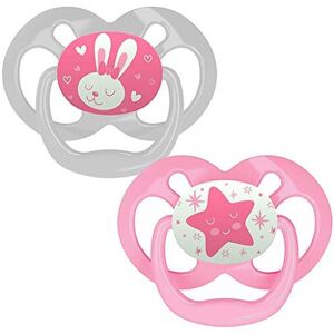 Dr Brown's Dr. Brown's Advantage Baby Pacifiers, Glow-in-The-Dark, 6-18 Month Pacifiers, Pi Dr Brown's Dr. Brown's Advantage Baby Pacifiers, Glow-in-The-Dark, 6-18 Month Pacifiers, Pi