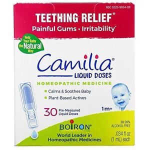 Boiron Camilia Teething Relief 30 Liquid Doses 034 fl oz Each Boiron Camilia Teething Relief 30 Liquid Doses 034 fl oz Each