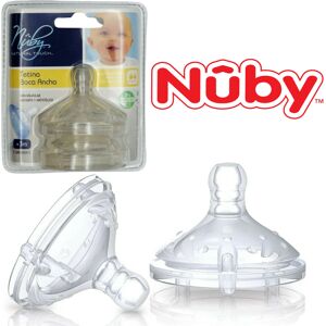 (1 Pack) 2x 3M+ Nuby Natural Touch Medium Flow Bottle Teats (1 Pack) 2x 3M+ Nuby Natural Touch Medium Flow Bottle Teats
