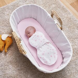 Silentnight Safe Nights Swaddle Blanket - Pink Star Silentnight Safe Nights Swaddle Blanket - Pink Star