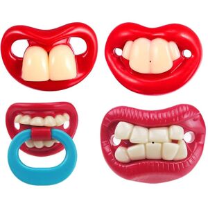 Unbranded 4pcs Baby Funny Pacifier, Silicone Funny Dummy Nipple Teethers Teeth Pacifier fo Unbranded 4pcs Baby Funny Pacifier, Silicone Funny Dummy Nipple Teethers Teeth Pacifier fo