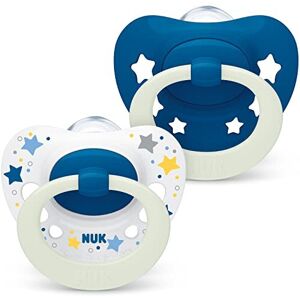 NUK Signature Night Baby Dummy 0-6 Months Soothes 95% of Babies Heart-Shaped B NUK Signature Night Baby Dummy 0-6 Months Soothes 95% of Babies Heart-Shaped B